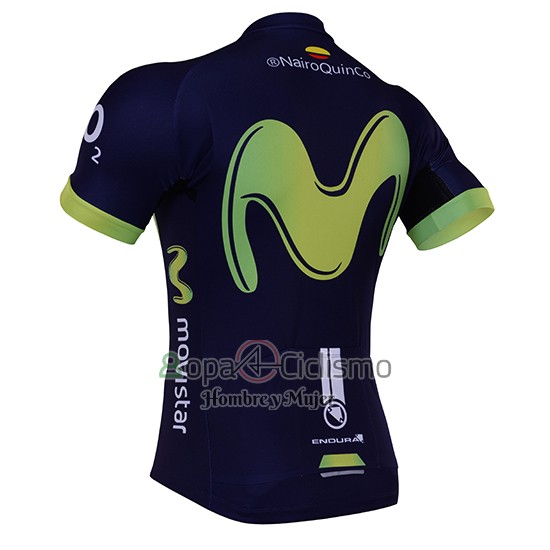 Movistar Ropa Ciclismo Culotte Corto 2017 Mangas Cortas Negro